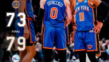 79比73！NBA近8年最低分一战 尼克斯76人带你穿越